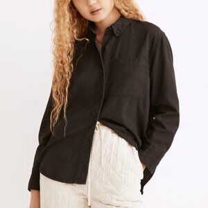 Madewell Denim Oversized Ex-Boyfriend Shirt in Lunar Wash Size XS